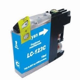 CARTOUCHE D'ENCRE COMPATIBLE BROTHER LC 123C CYAN