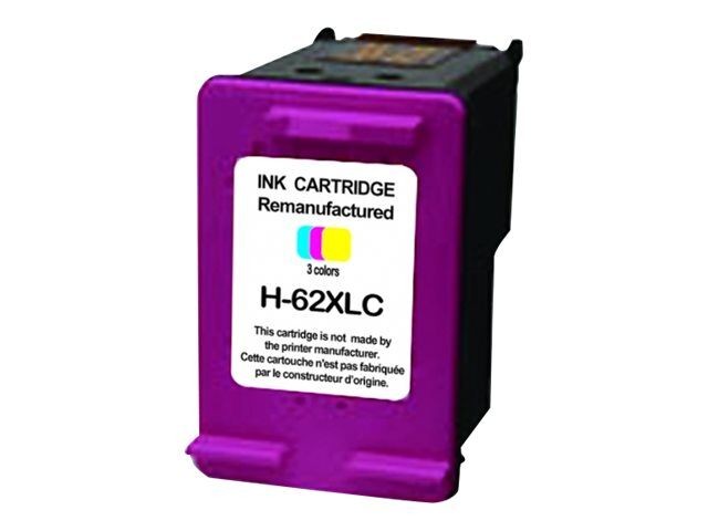 Hp C2P07AEC - Cartouche jet d'encre couleurs Générique pour HP n°62XL  H62XLC compatible