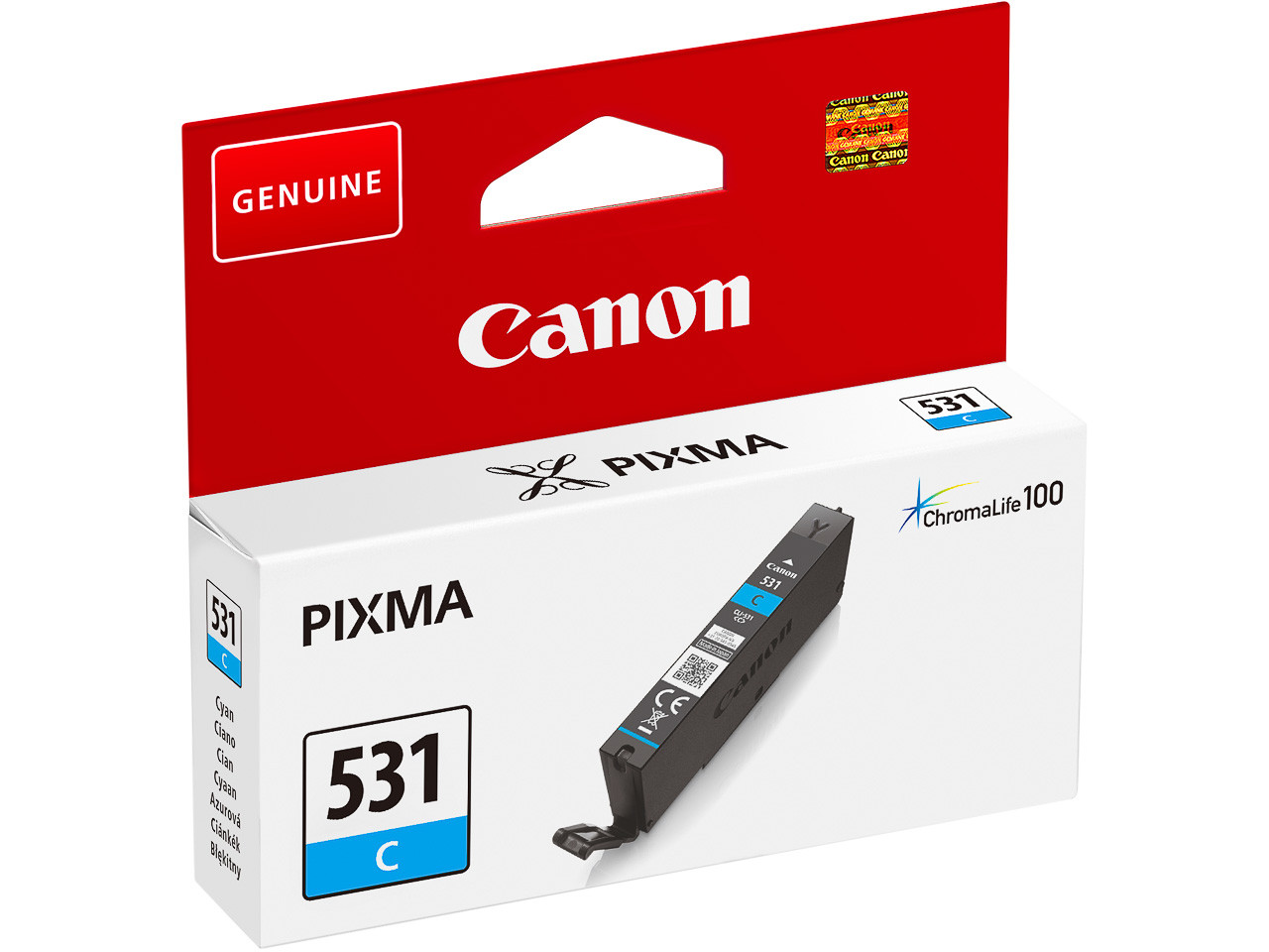 CANON (ORIGINAL) - Canon CLI531 Cyan Cartouche d'encre originale 6119C001