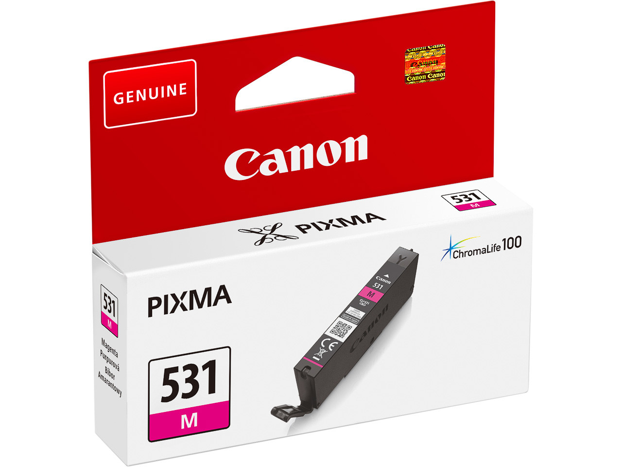 CANON (ORIGINAL) - Canon CLI531 Magenta Cartouche d'encre originale 6120C001