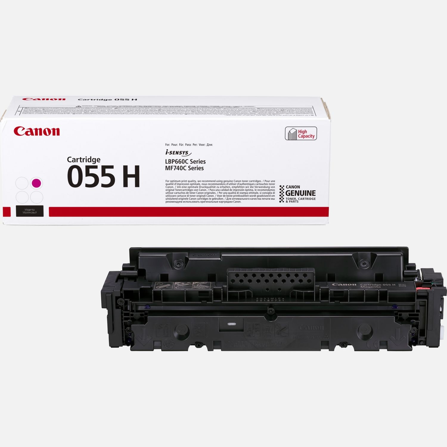 CANON (ORIGINAL) - Canon 055H Magenta Cartouche de toner originale 3018C002