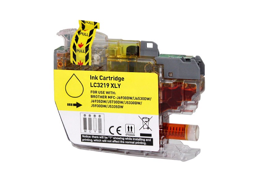 Cartouche Uprint B-3219XLY compatible Brother LC3219XL (LC-3219XL Y) Jaune