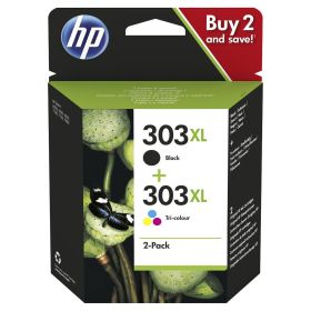 ✓ Pack UPrint compatible HP 303XL (T6N04AE/T6N03AE) noir et couleur couleur  pack en stock - 123CONSOMMABLES
