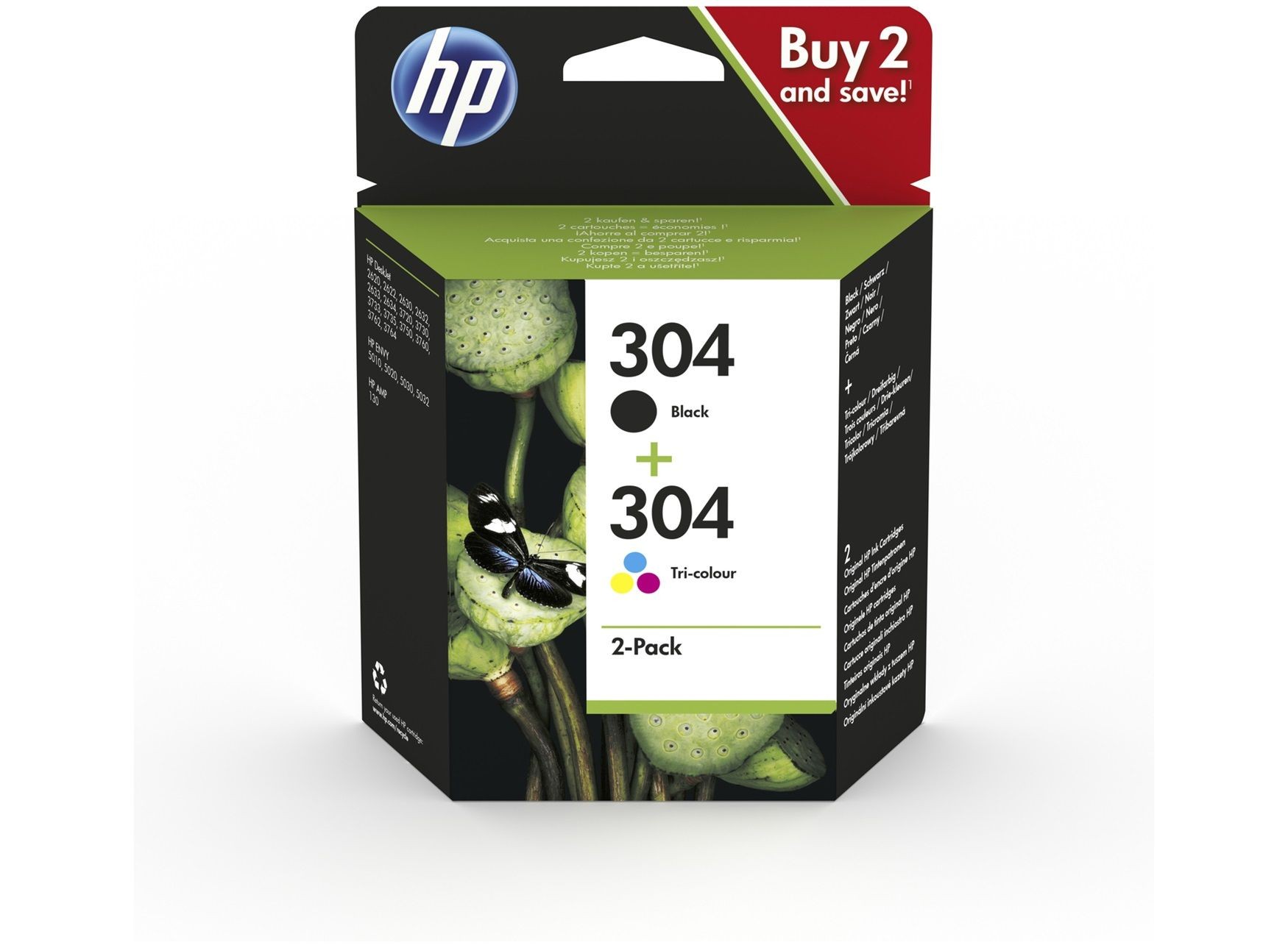 Cartouche d'encre T3AZUR - Cartouche d'encre compatible remplace HP 304  304XL Couleur pour HP Envy 5000, 5010, 5020, 5030