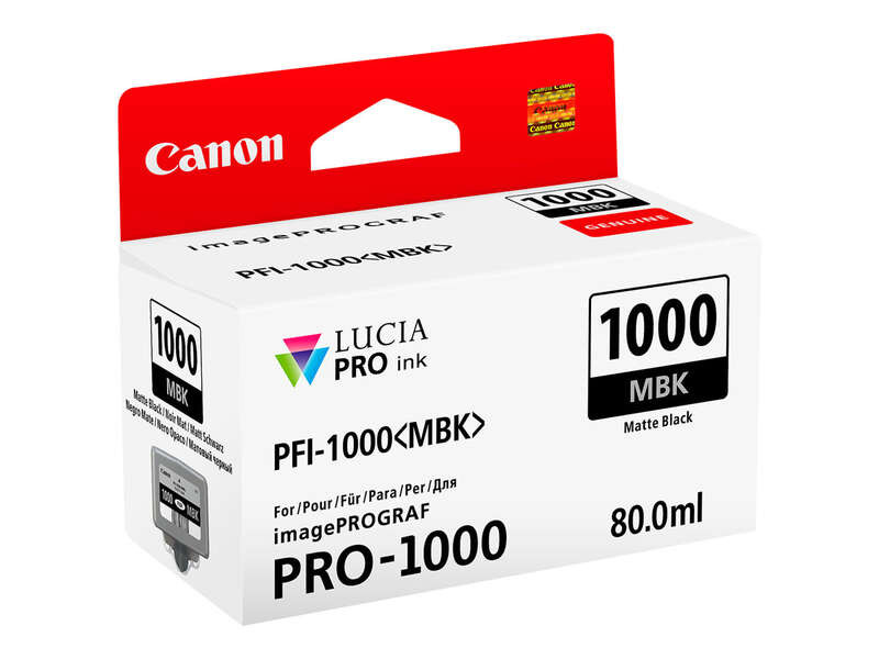 CANON ORIGINAL - Canon PFI1000 Noir Mat Cartouche d'encre originale 0545C001