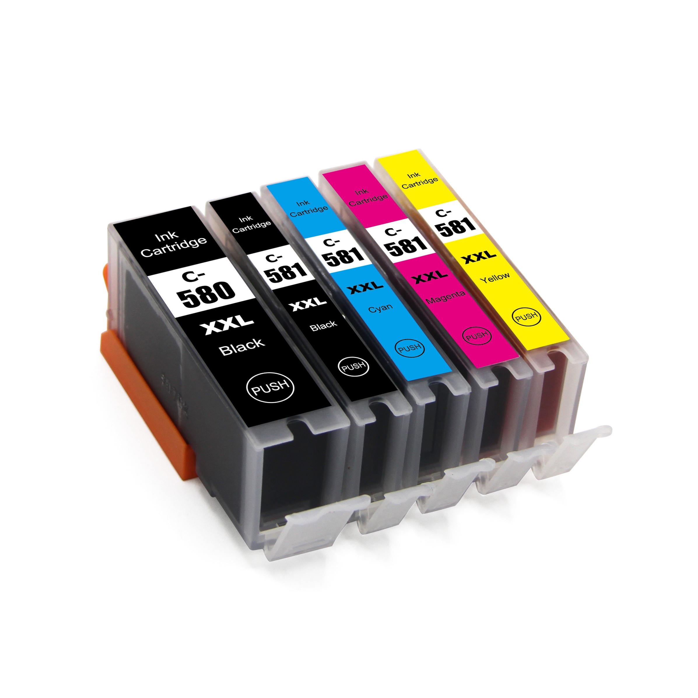 ✓ Pack UPrint compatible CANON PGI-580 / CLI-581XXL couleur pack en stock -  123CONSOMMABLES