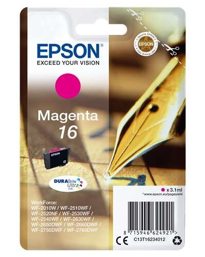 EPSON ORIGINAL - Epson T1623 Magenta Cartouche d'encre originale C13T16234012