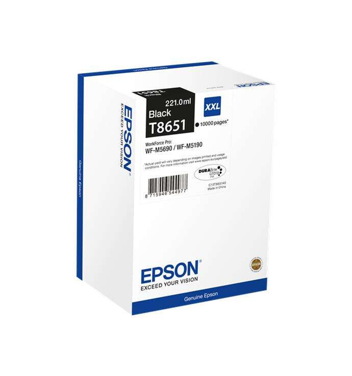 EPSON ORIGINAL - Epson T8651 Noire Cartouche d'encre originale C13T865140