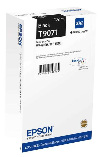 EPSON ORIGINAL - Epson T9071 Noir Cartouche d'encre originale C13T90714N