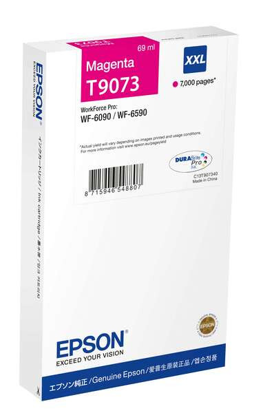 EPSON ORIGINAL - Epson T9073 Magenta Cartouche d'encre originale C13T90734N