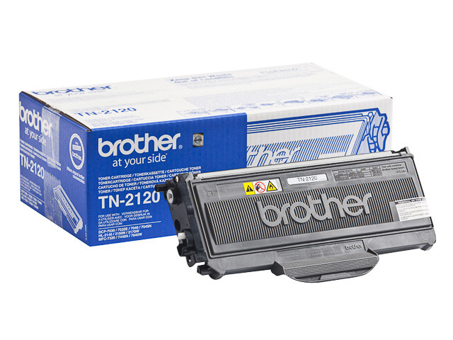 BROTHER ORIGINAL - Brother TN2120 Noir Cartouche de toner de marque