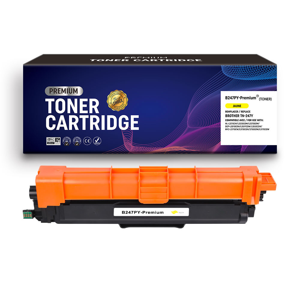 BROTHER (COMPATIBLE PREMIUM) - TN247 Jaune Cartouche de toner générique Brother Qualité Premium