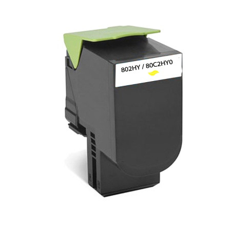 LEXMARK (COMPATIBLE PREMIUM) - 802HY Jaune (3000 pages) Toner compatible Lexmark Qualité Premium