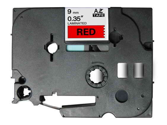 COMPATIBLE BROTHER - TZE421 Ruban pour étiqueteuse noir sur rouge