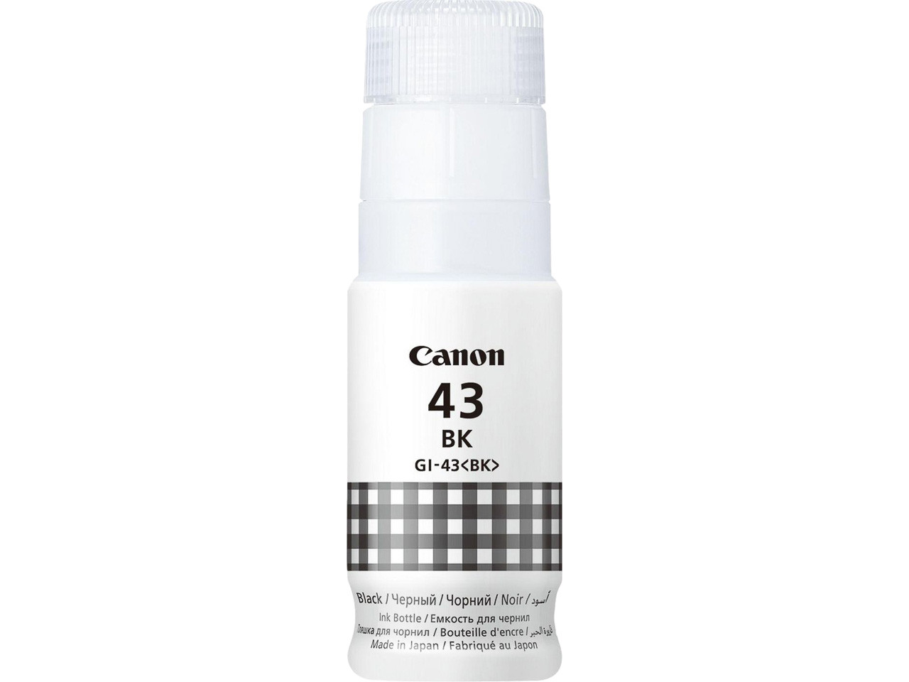 CANON (ORIGINAL) - Canon GI43 Noir Bouteille d'encre originale 4698C001