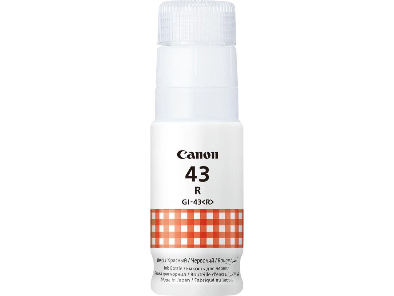 CANON (ORIGINAL) - Canon GI43 Rouge Bouteille d'encre originale 4716C001