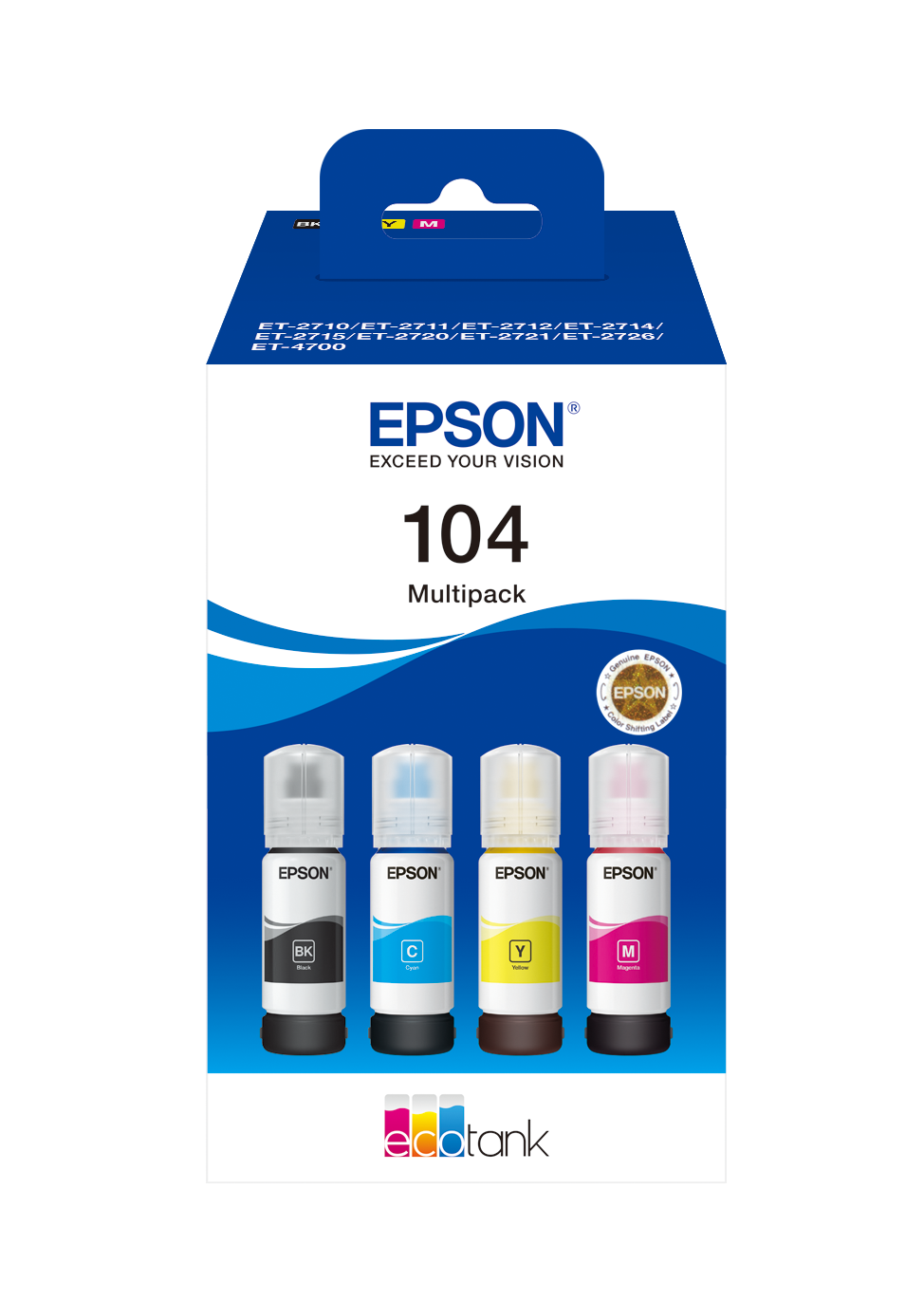 Cartouche Compatible pour Epson EcoTank ET-2825, ET-2826, ET-4700