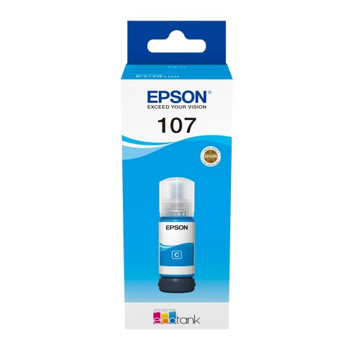 EPSON (ORIGINAL) - Epson 107 Cyan Bouteille d'encre originale C13T09B240