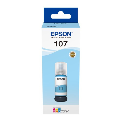 EPSON (ORIGINAL) - Epson 107 Cyan Clair Bouteille d'encre originale C13T09B540