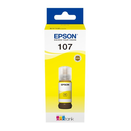 EPSON (ORIGINAL) - Epson 107 Jaune Bouteille d'encre originale C13T09B440