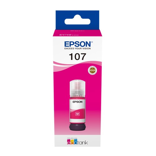 EPSON (ORIGINAL) - Epson 107 Magenta Bouteille d'encre originale C13T09B340