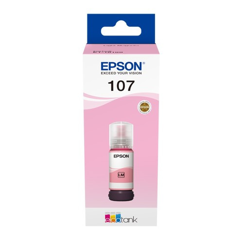 EPSON (ORIGINAL) - Epson 107 Magenta Clair Bouteille d'encre originale C13T09B640