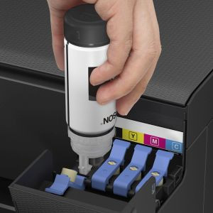 5 Recharges 102 Compatibles pour imprimantes Epson Ecotank - 2 Noir +