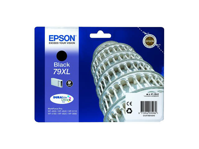 EPSON ORIGINAL - Epson T7901 Noire Cartouche d'encre originale C13T79014010