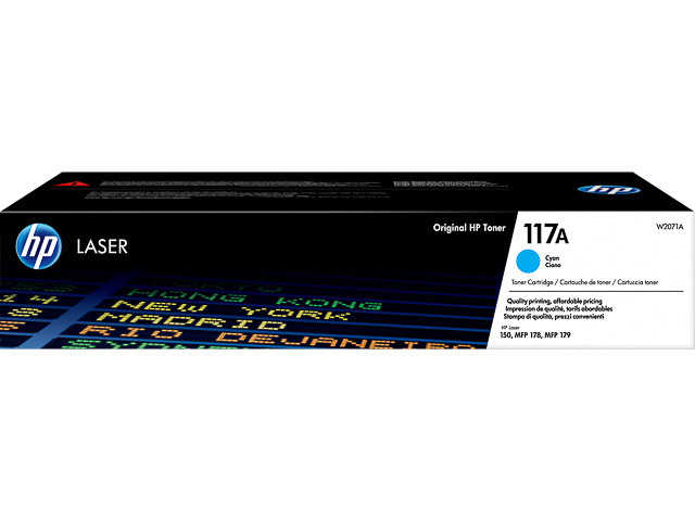 HP (ORIGINAL) - HP 117A Cyan Cartouche de toner originale W2071A