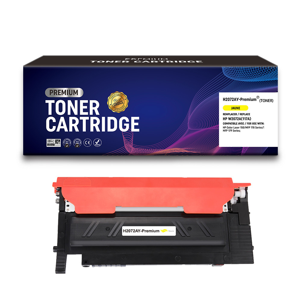 HP (COMPATIBLE PREMIUM) - HP 117A Jaune Cartouche de toner générique W2072A Qualité Premium