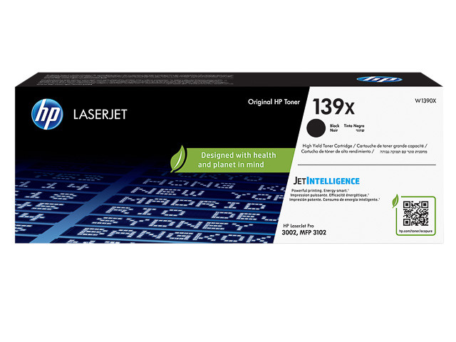 HP (ORIGINAL) - HP 139X Noir Cartouche de toner originale W1390X