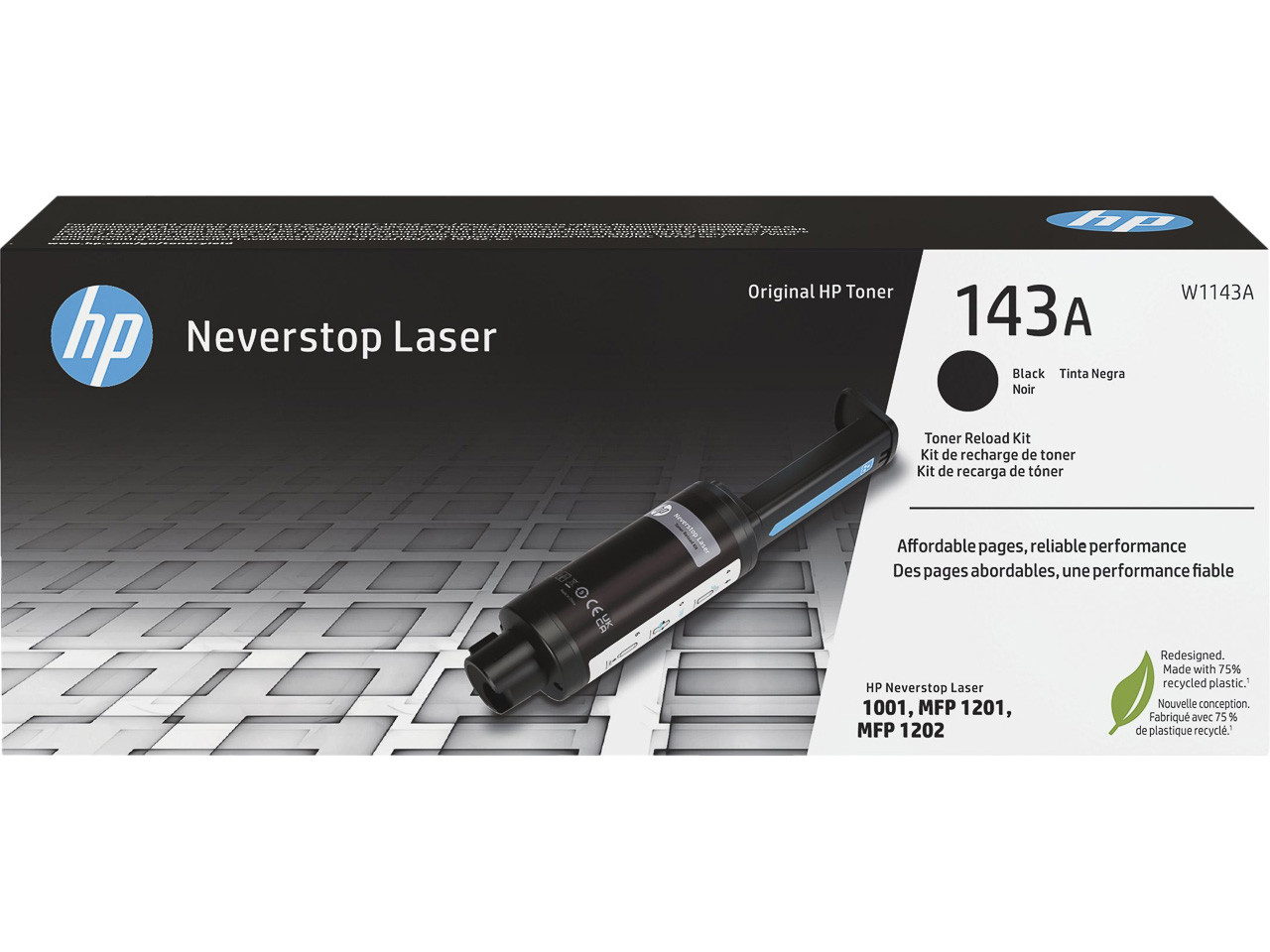 HP (ORIGINAL) - HP 143A Noir Kit de recharge de toner laser original W1143A