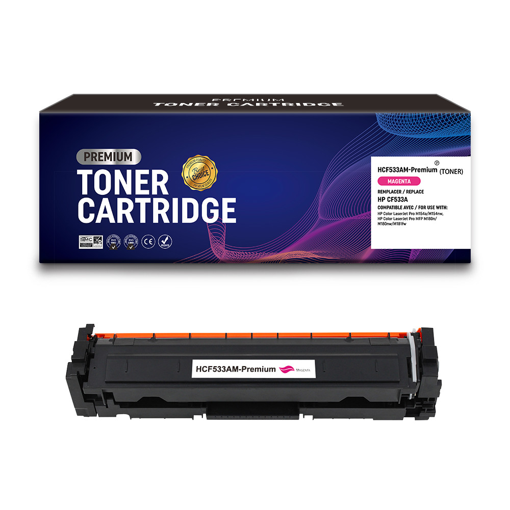 HP (COMPATIBLE PREMIUM) - HP 205A Magenta Cartouche de toner générique CF533A Qualité Premium