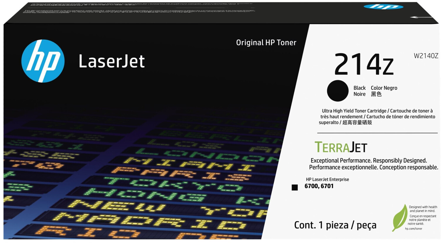 HP (ORIGINAL) - HP 214Z Noir Cartouche de toner originale W2140Z