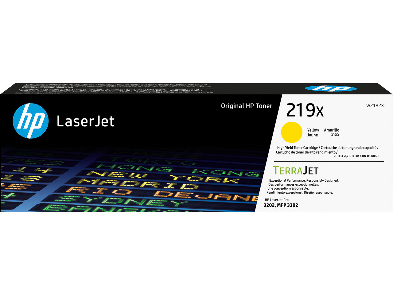 HP (ORIGINAL) - HP 219X Jaune Cartouche de toner originale W2192X