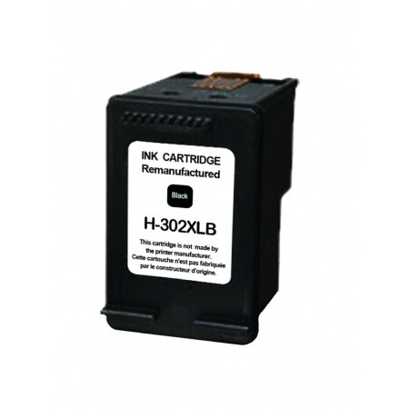 COMPATIBLE HAUT DE GAMME HP - HP 302XL Noir Cartouche d'encre remanufacturée F6U68AE Qualité Premium