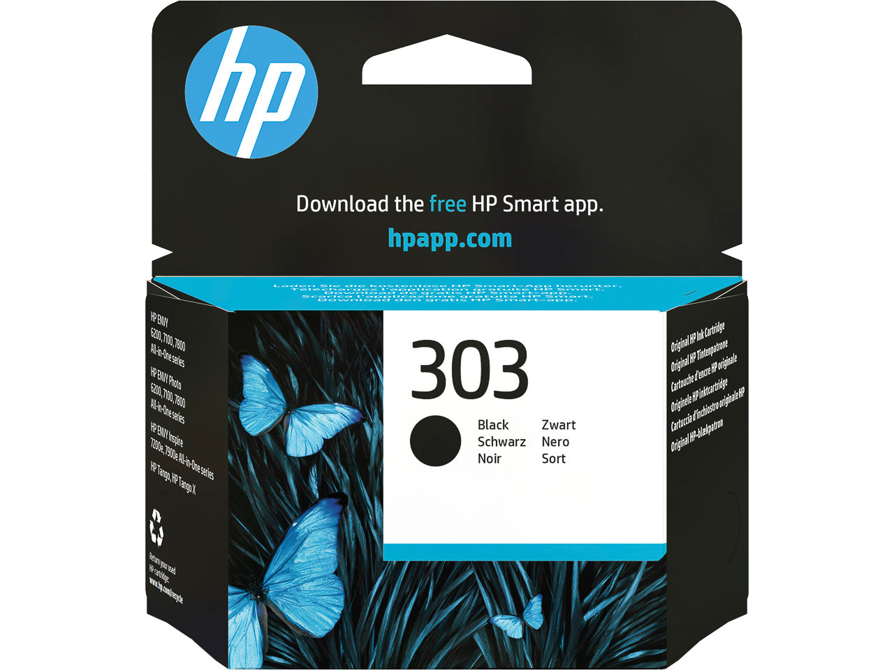 HP ORIGINAL - HP 303 Noir Cartouche d'encre originale T6N02AE