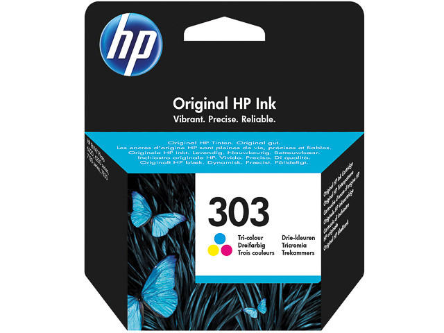 HP ORIGINAL - HP 303 Tricolor Cartouche d'encre originale T6N01AE
