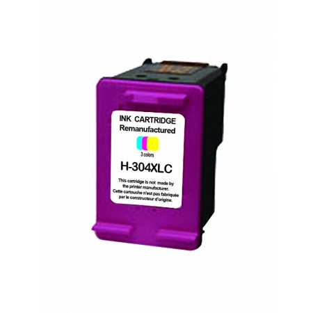 COMPATIBLE HAUT DE GAMME HP - HP 304XL Tricolor Cartouche d'encre remanufacturée N9K07AE Qualité Premium