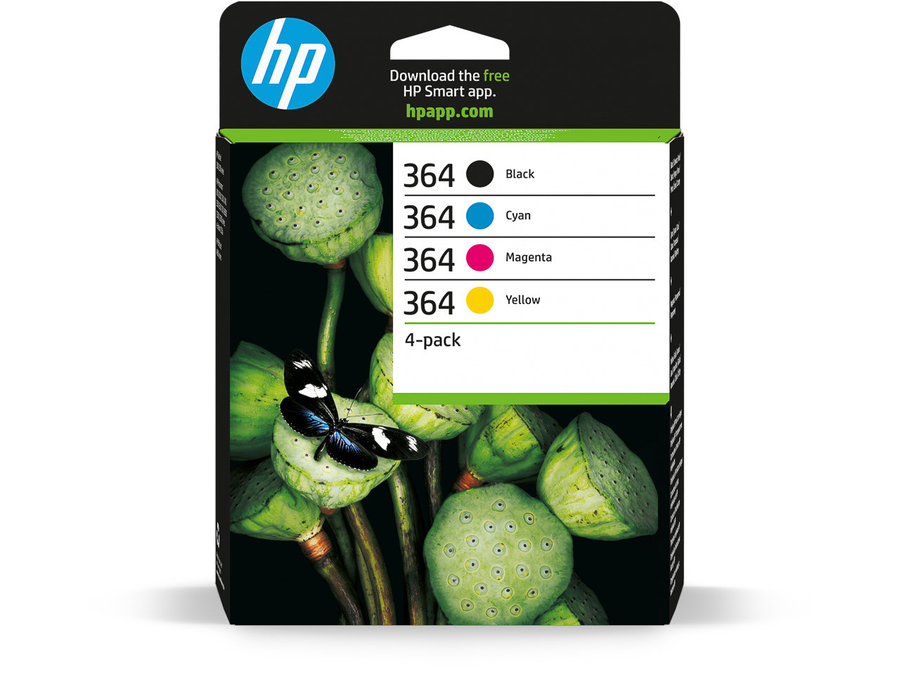 HP ORIGINAL - HP 364 Pack de 4 cartouches d'encre originales N9J73AE