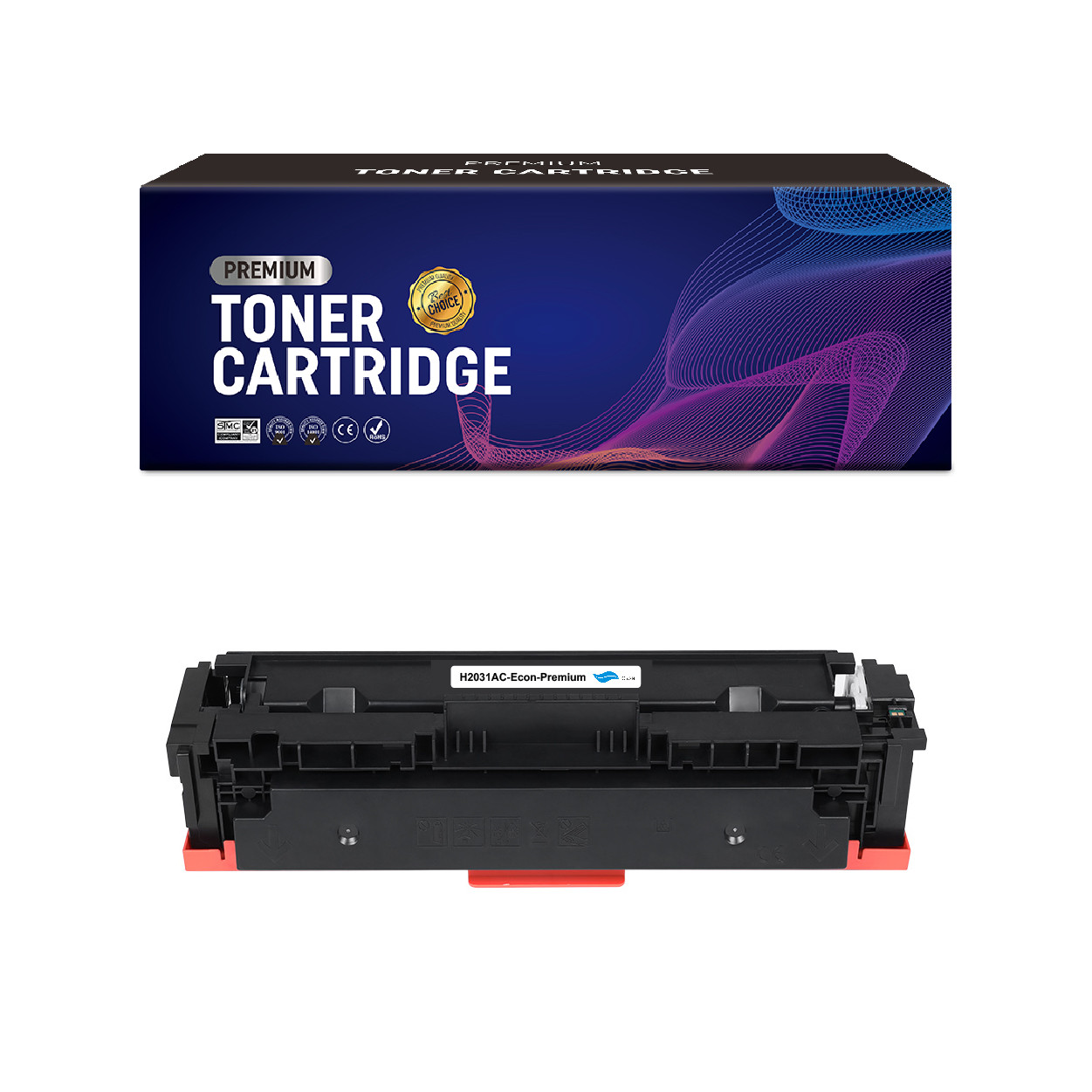 HP (COMPATIBLE PREMIUM) - HP 415A Cyan Cartouche de toner générique W2031A Qualité Premium