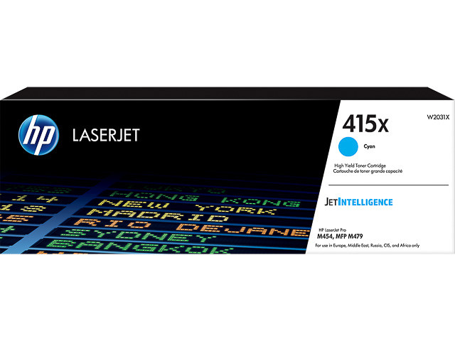 HP (ORIGINAL) - HP 415X Cyan Cartouche de toner originale W2031X