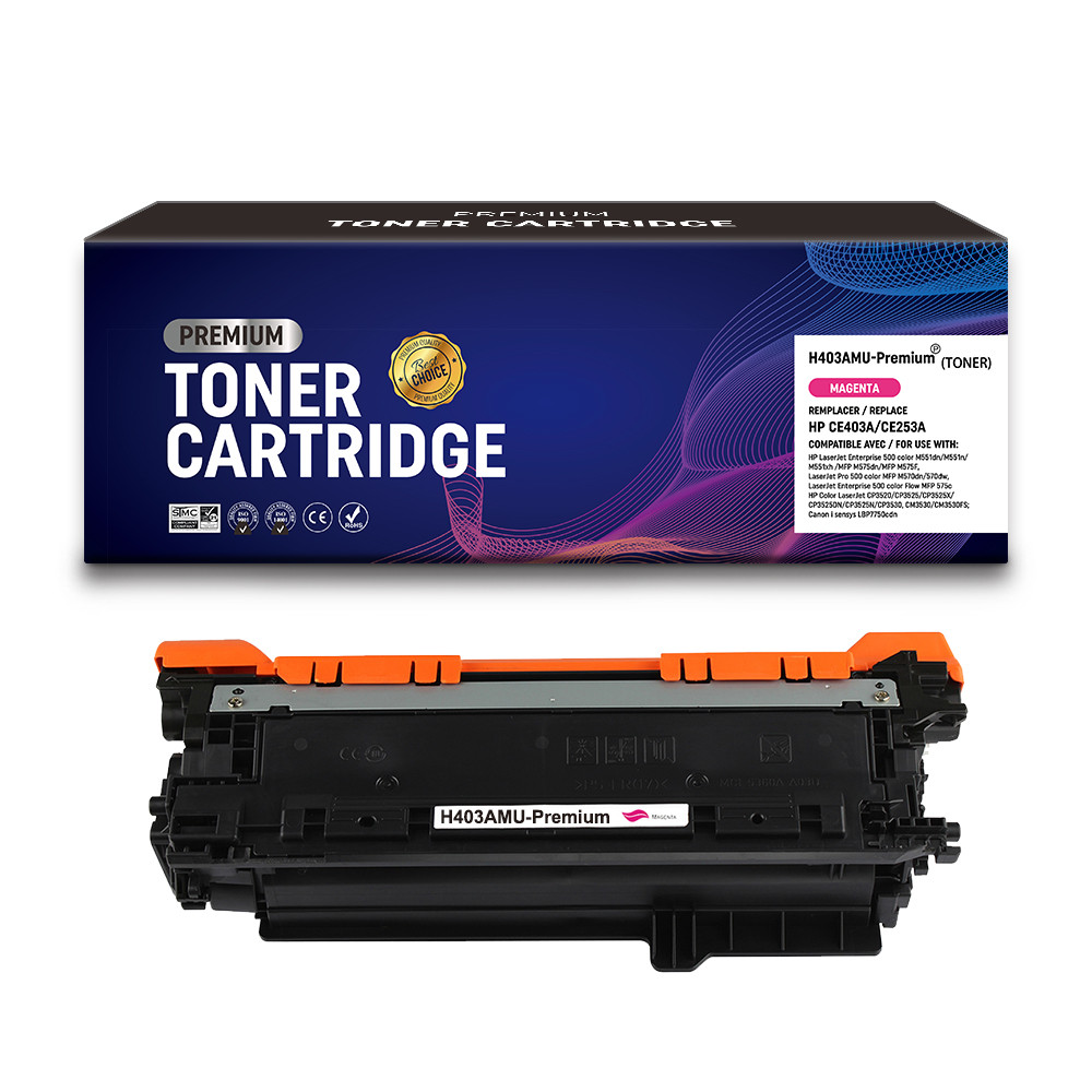 HP (COMPATIBLE PREMIUM) - HP 507A Magenta Cartouche de toner générique CE403A Qualité Premium