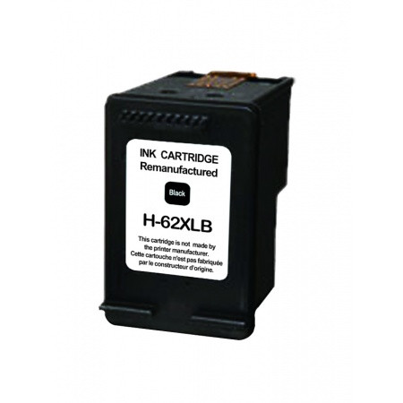 COMPATIBLE HAUT DE GAMME HP - HP 62XL Noir Cartouche d'encre remanufacturée C2P05AE Qualité Premium