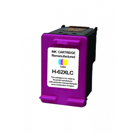COMPATIBLE HAUT DE GAMME HP - HP 62XL Tricolor Cartouche d'encre remanufacturée C2P07AE Qualité Premium