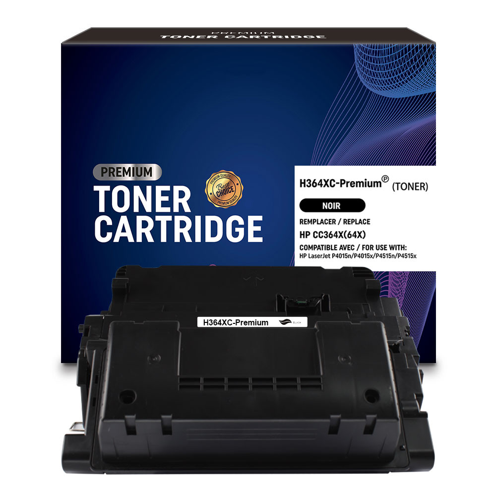 HP (COMPATIBLE PREMIUM) - HP 64X Noir Cartouche de toner générique CC364X Qualité Premium