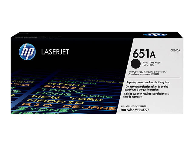 HP (ORIGINAL) - HP 651A Noir Cartouche de toner originale CE340A