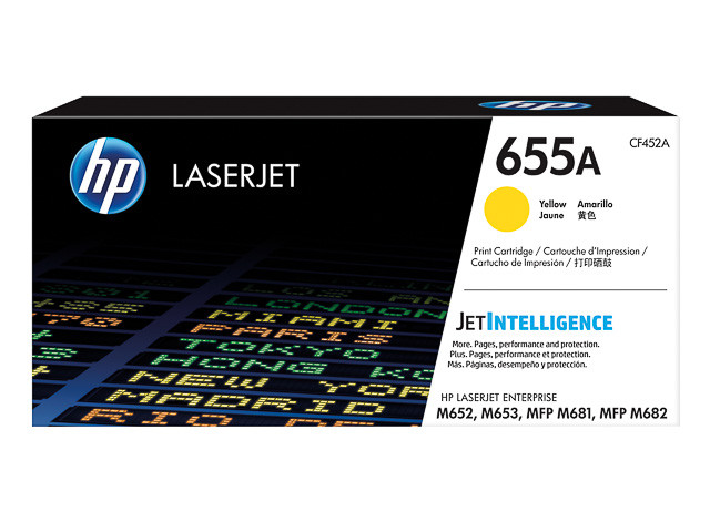 HP (ORIGINAL) - HP 655A Jaune Cartouche de toner originale CF452A