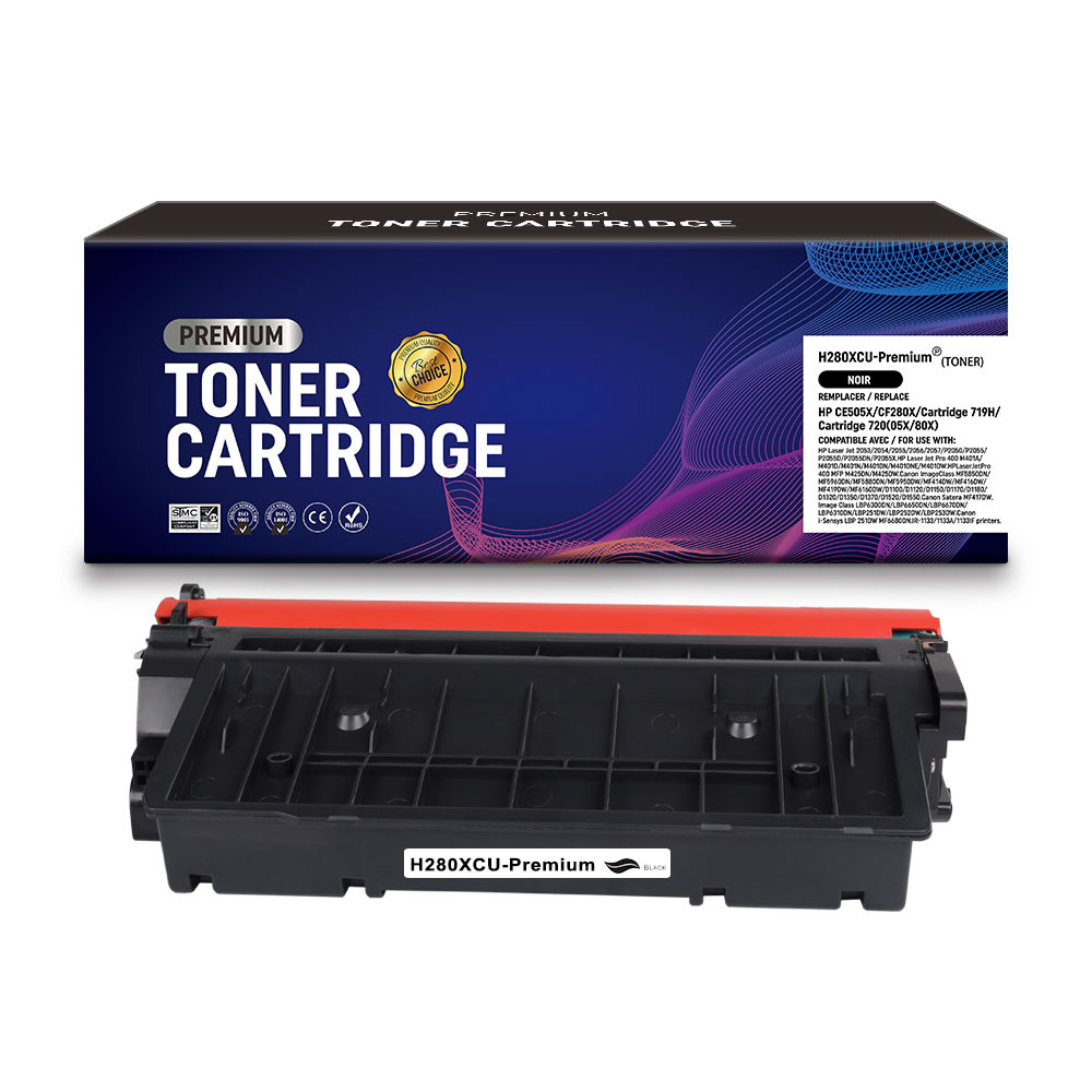 HP (COMPATIBLE PREMIUM) - HP 80X Noir Cartouche de toner générique CF280X Qualité premium