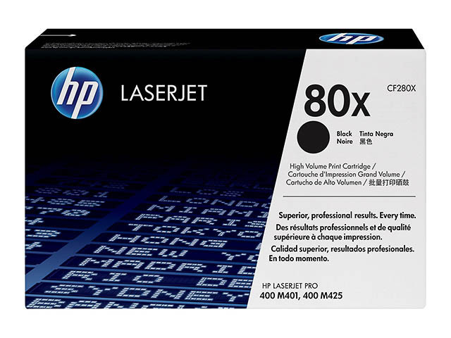 HP (ORIGINAL) - HP 80X Noir Cartouche de toner originale CF280X